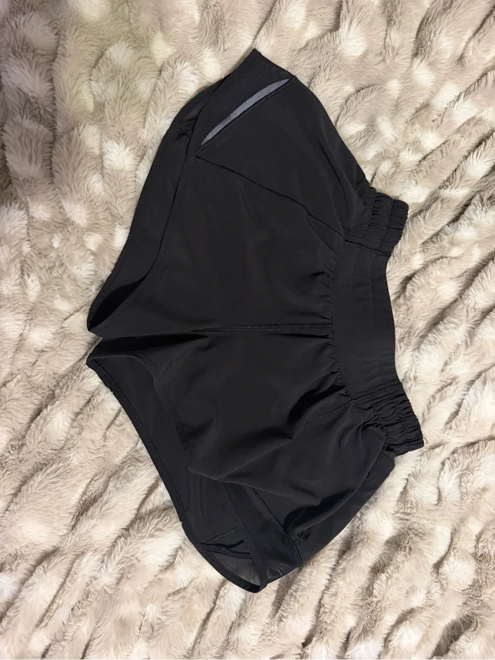 lululemon athletica Black Elastic Waist Athletic Shorts